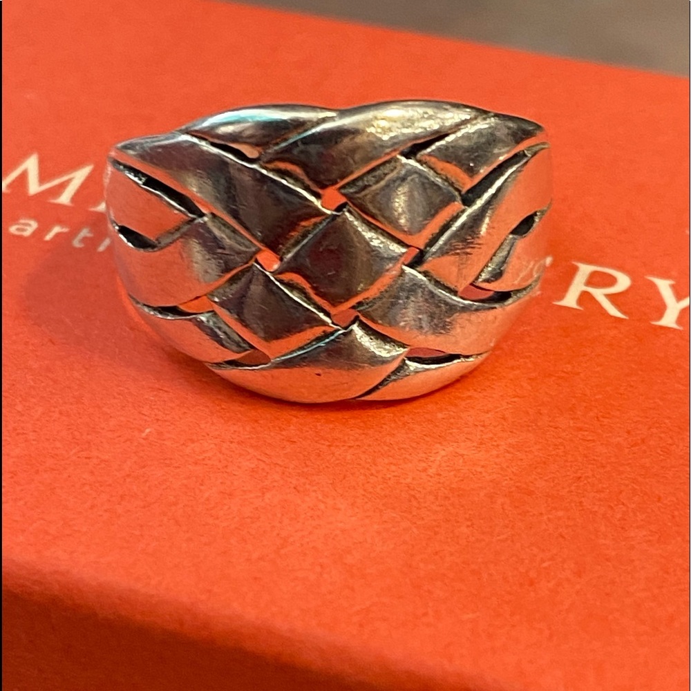 James Avery Retired Basket Weave ring size 11